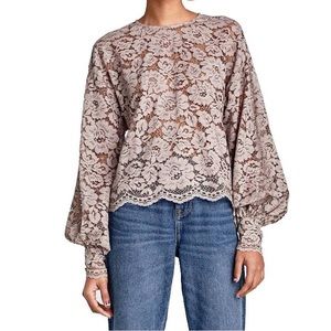 Zara Floral Lace Top